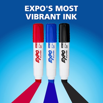 EXPO XL Dry Erase Markers, Assorted Colors, 3/Pack (2229708)
