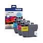 Brother LC402 Assorted Colors Standard Yield Ink Cartridges, 3/Pack (LC4023PKS)