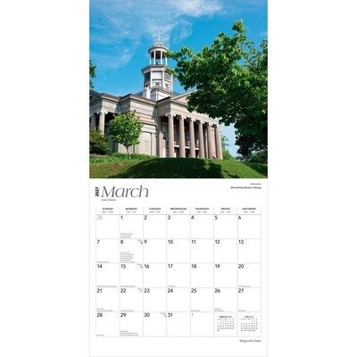 2027 BrownTrout Mississippi Places 12" x 12" Monthly Wall Calendar (9798330714346)