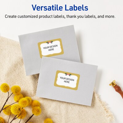 Avery Rectangle Multipurpose Labels, 2" x 3", White, 80/Pack (19479370472)