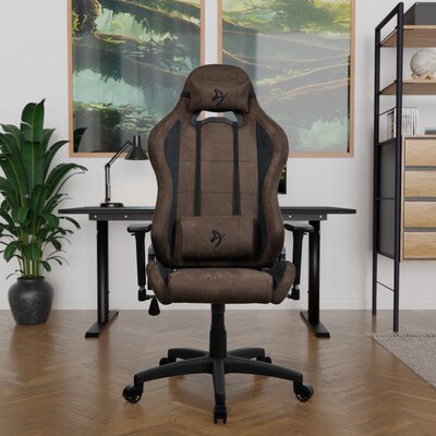 Arozzi Torretta Supersoft Microfiber Ergonomic Racing Gaming Chair, Brown (TORRETTA-SPSF-BWN)