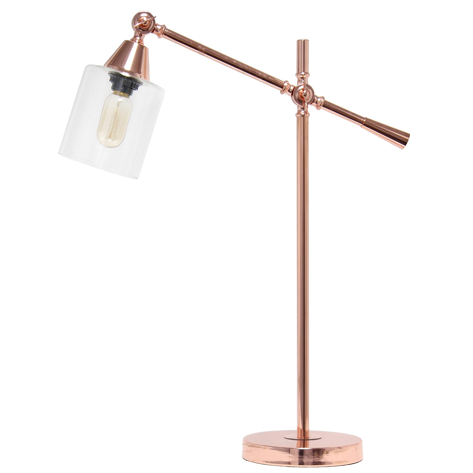Lalia Home Vertically Adjustable Desk Lamp, Rose Gold (LHD-2001-RG)