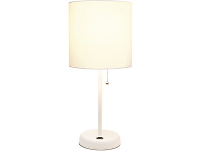 Creekwood Home Oslo LED Table Lamp, White (CWT-2011-WO)