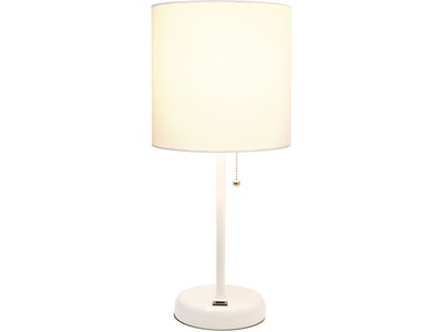 Creekwood Home Oslo LED Table Lamp, White (CWT-2011-WO)