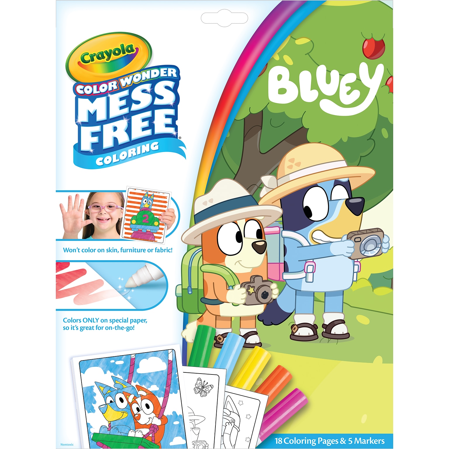 Crayola Color Wonder Bluey Coloring Book, 18 Pages (75-2805)