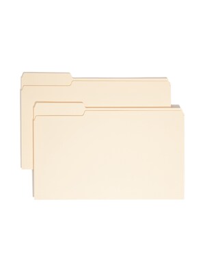 Smead File Folder, 1/3- Cut Tab Left Position, Legal Size, Manila, 100/Box (15331)