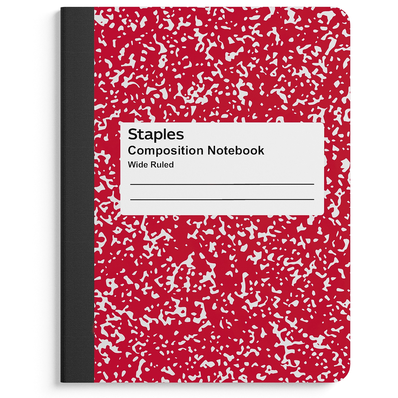 Staples 1-Subject Composition Notebooks, 7.5 x 9.75, Wide Ruled, 100 Sheets, Assorted Colors (ST55077C)