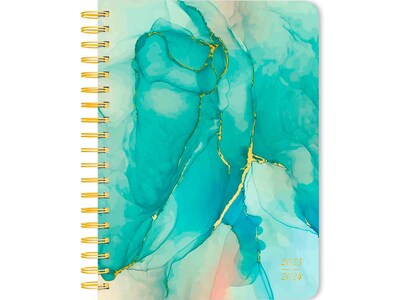 2024 Plato Crackled Blush 6 x 7.75 Academic & Calendar Weekly Planner, Paperboard Cover, Multicolor (9781975457419)