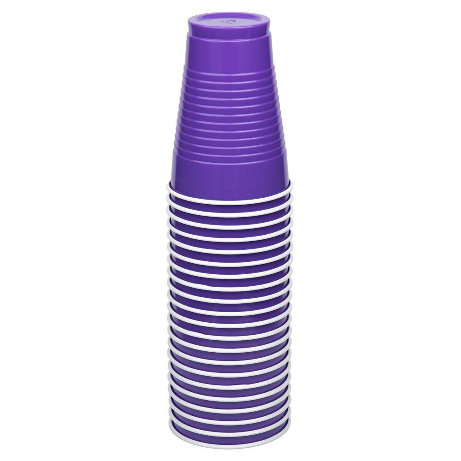 JAM Paper Plastic Party Cups, 12 oz, Purple, 20/Pack (2255520707)