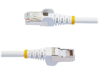 StarTech 10' CAT-6a Ethernet Cable, 27AWG, White (NLWH-10F-CAT6A-PATCH)