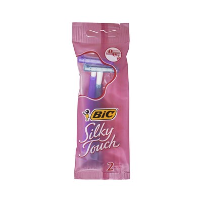 Bic Silky Touch 2 Pack Razors, 12 Razors/Bag, 12 Bags/Carton