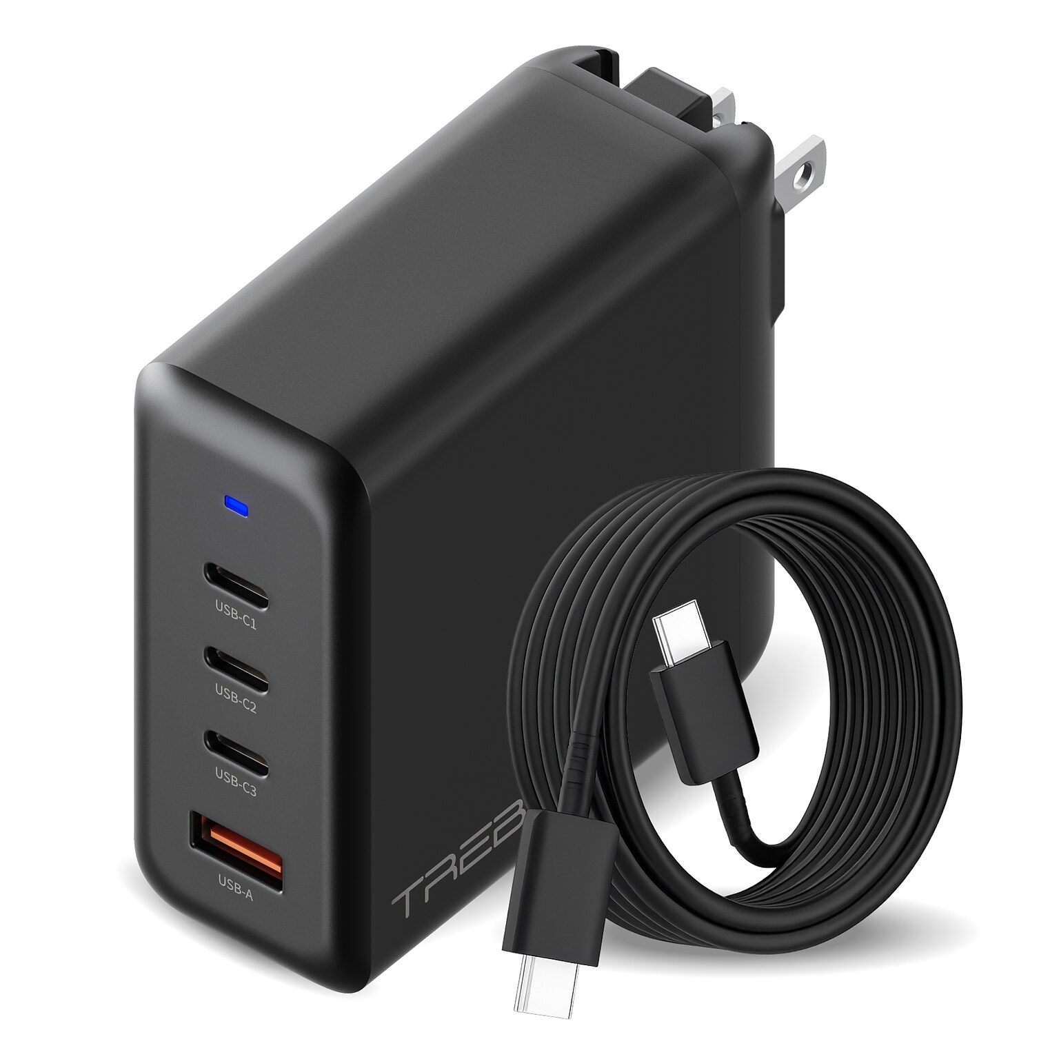Treblab 100W USB-C Charger, AC Adapter, Black (GS-W100A0960E)