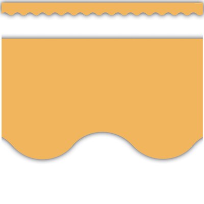Teacher Created Resources Border Trim, 2.19" x 2.92', Golden Sun Scalloped, 12/Pack, 6 Packs/Bundle (TCR9243-6)