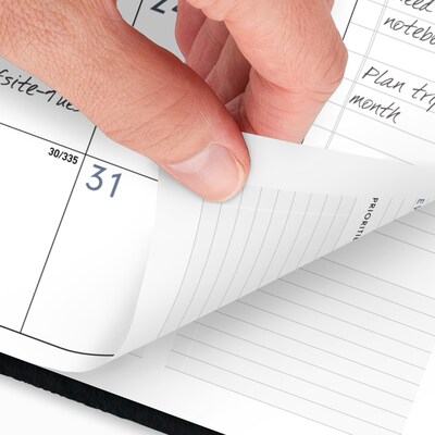 2026 AT-A-GLANCE Contemporary 8.25" x 11" Weekly & Monthly Planner, Faux Leather Cover, Black (70-950X-05-26)