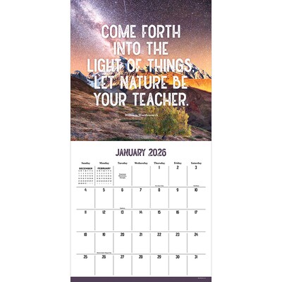 2026 TF Publishing The Great Outdoors 12 x 12 Monthly Wall Calendar (26-1109)