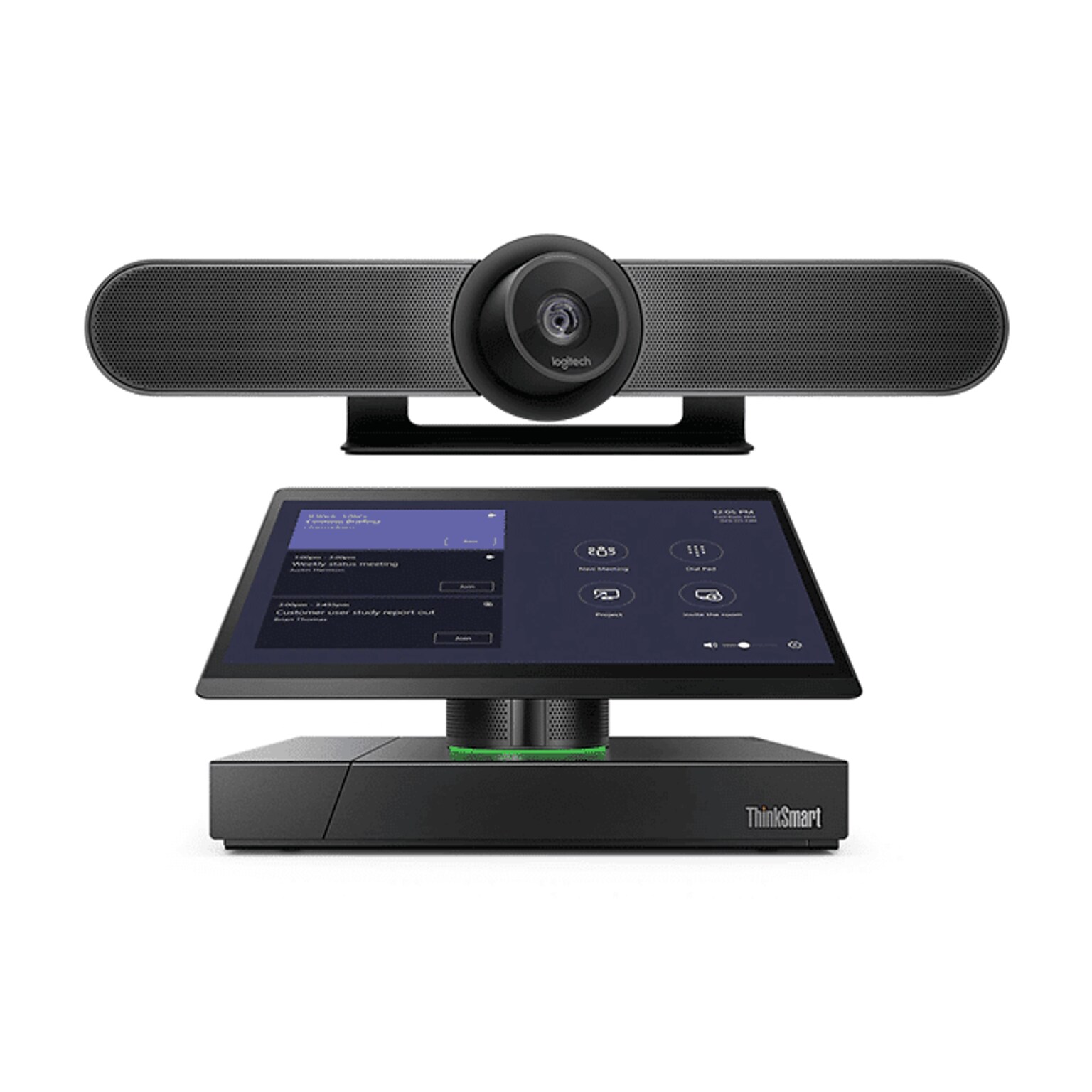Logitech Tap HD 4K 3840 x 2160 Video Conferencing System Bundle, Wall Mount, Black (TAPMUPMSTLNV3)