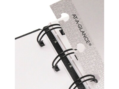 2025 AT-A-GLANCE Move-a-Page 8.75" x 11" Weekly & Monthly Appointment Book, Poly Cover, Black (70-950E-05-25)