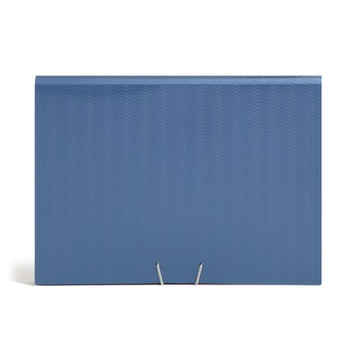 Smead Heavy Duty Expanding File with Flap & Elastic Cord Closure, Letter Size, 12 Pockets, Blue/Black (70863)