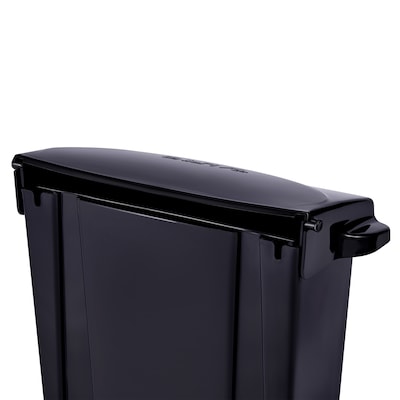 Alpine Industries Plastic Sanitary Napkin Disposal Receptacle, 10"x 5", Black (451-BLA-MK)