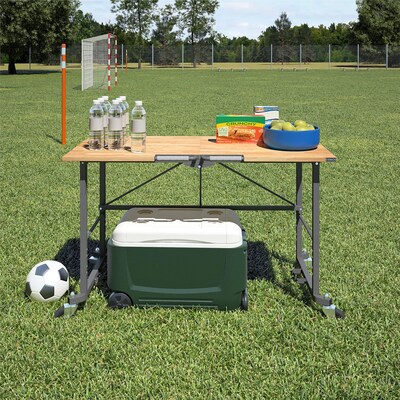Cosco SmartFold Portable Folding Workbench, 400 lb. Capacity, Brown (66760DKG1E)