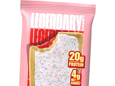 Legendary Foods Strawberry Protein Pastry, 2.2 oz., 10/Box (10090)