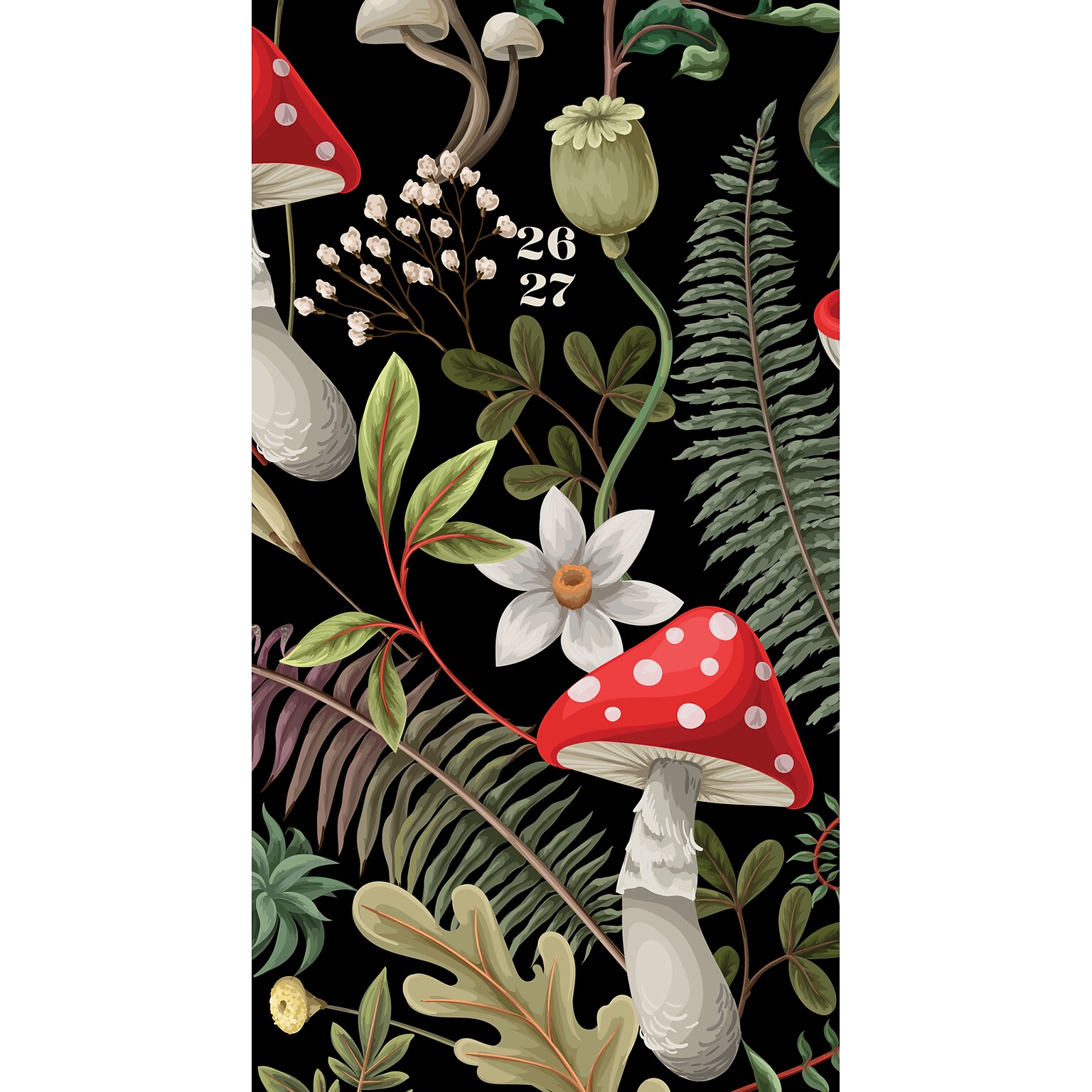 2026-2027 Willow Creek Forest Mushroom 3.5 x 6.5 Monthly Planner Cover (56561X)