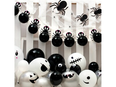 Pukka Party Spider Halloween Balloon Garland Kit, Black (PTY107)