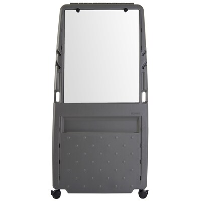 Iceberg Mobile Presentation Flip Chart Easel with Dry-Erase Surface, Charcoal, 73 x 33 x 28 (3023