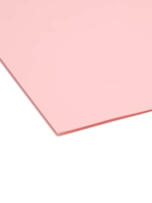 Smead File Folders, 1/3-Cut Tab, Letter Size, Pink, 100/Box (12643)