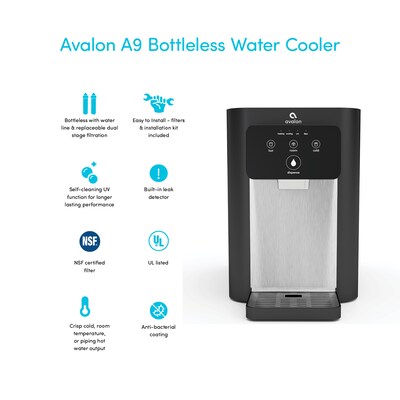 Avalon Electric Countertop 3-Temperature Bottle-less Water Cooler (A9-2)