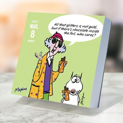 2027 TF Publishing Maxine Daily 5.25" x 5.25" Daily Day-to-Day Calendar, Multicolored (27-3014)