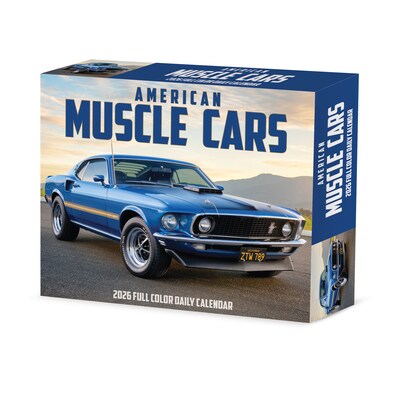 2026 Willow Creek American Muscle Cars 6.2" x 5.4" Day-to-Day Calendar (53904)