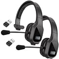 Delton 20X Professional Noise Canceling Bluetooth On Ear Computer Headset with Mic and USB Dongle, B