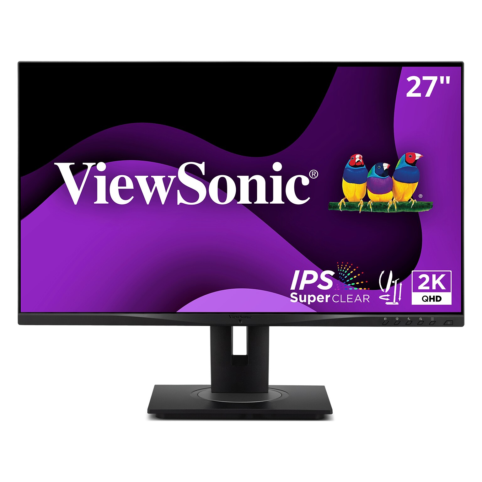 ViewSonic Ergonomic 27 QHD 100Hz LCD Monitor, Black (VG2748A-2K)