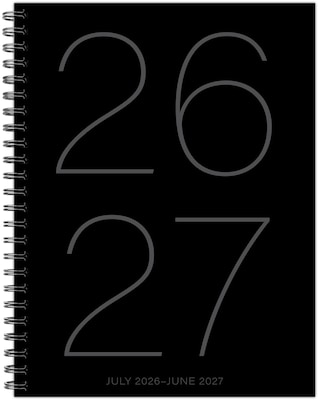 2026-2027 Willow Creek 6.5 x 8.5 Academic Year Weekly & Monthly Planner, Black (65891)