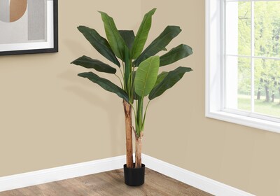 Monarch Specialties Inc. 55" Artificial Banana Tree in Pot (I 9568)
