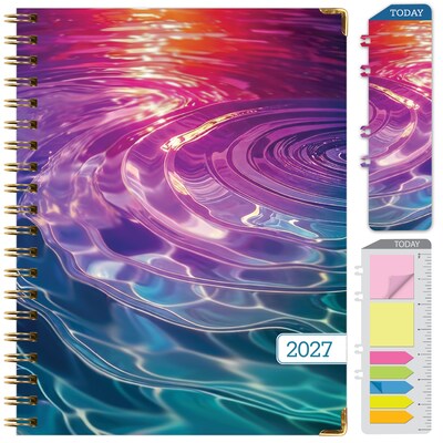 2027 Excello Brands 9 x 11 Weekly & Monthly Standard Planner, Paperboard Cover, Summer Bliss (FSHN-CY27-8511-73)