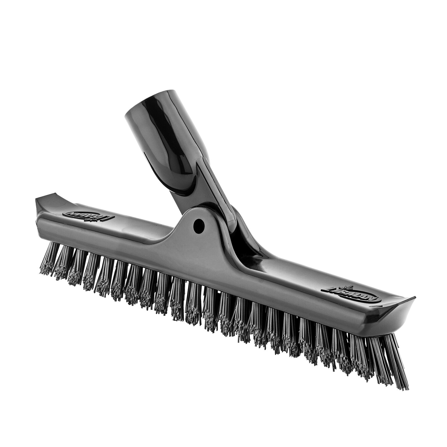 Libman 10 Swivel Grout and Scrub Brush Head, Black, 6/Pack (1616)