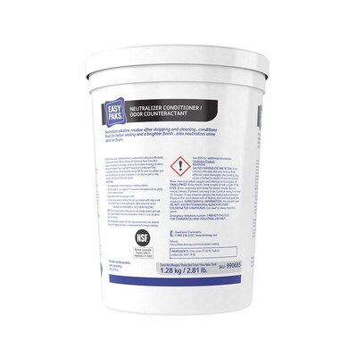 Easy Paks Neutralizer/Conditioner Powder-To-Liquid Deodorizer, 0.5 oz. Packets, 90 Packets/Tub, 2 Tu