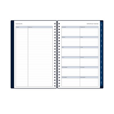 2026 Blue Sky Passages/Solid Navy 5" x 8" Weekly & Monthly Personal Planner (148657-26)