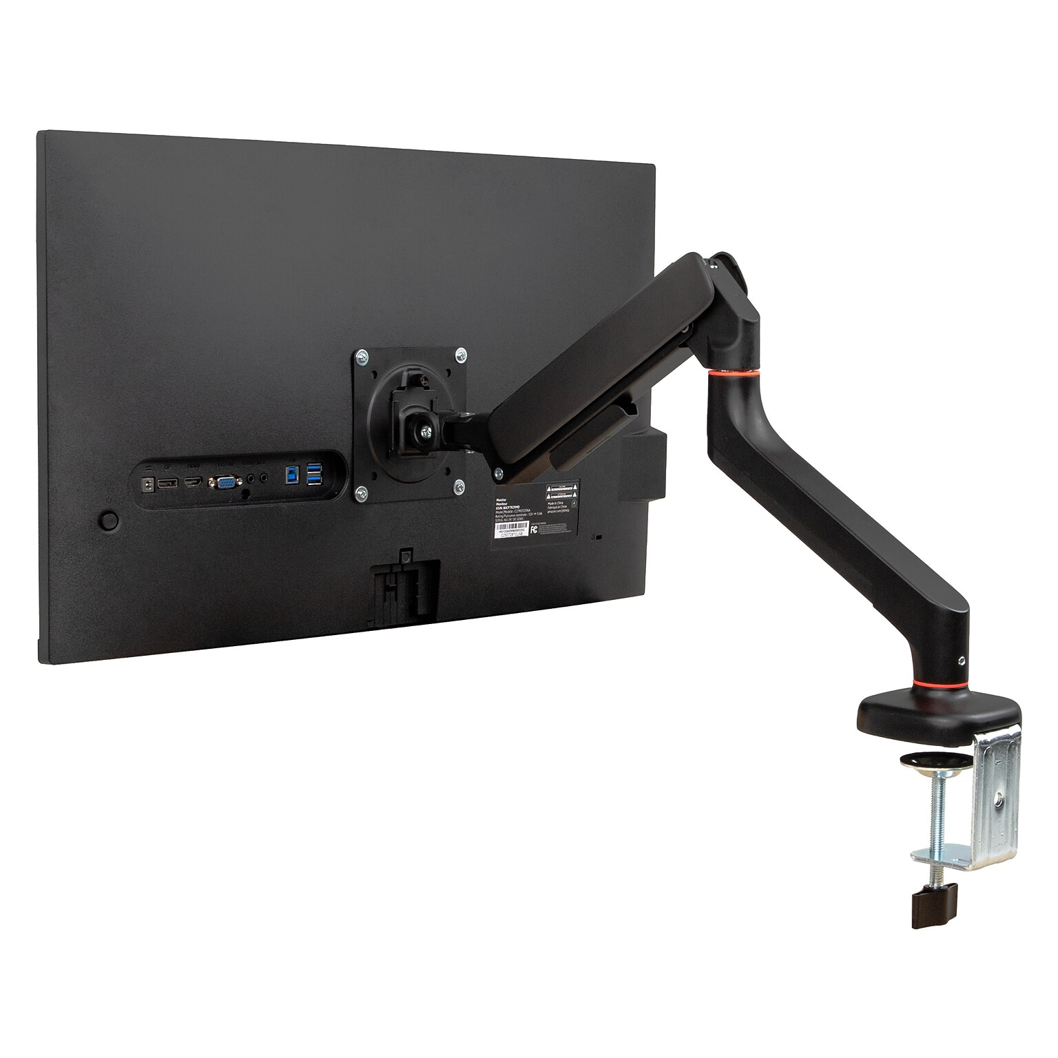 Mind Reader Adjustable Counter-Balance Gas Spring Arm for 13 - 32 Monitor, Black (GARMON-BLK)
