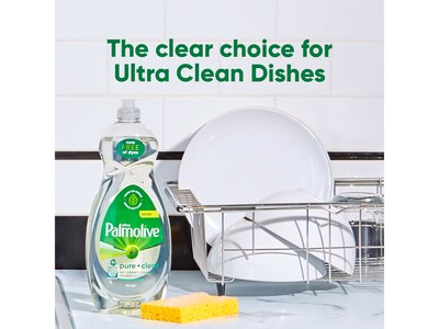 Palmolive Ultra Pure + Clear Dish Soap, Spring Fresh, 32.5 fl. oz., 9/Carton (US04272ACT)