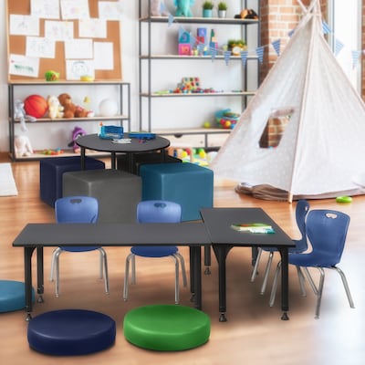 Regency Height Adjustable Kee 48 x 30 Classroom Table, Grey (MT4830GYAPBK)