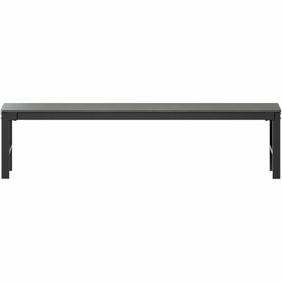 Lorell Faux Wood Outdoor Bench, Gray (LLR42670)