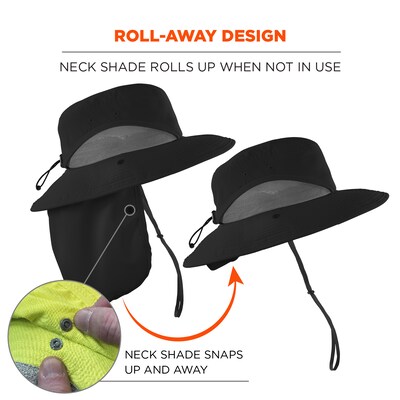 Chill-Its 8934 Cooling Sun Hat, Black, Large/Extra-Large (12726)