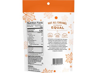 Sanders Small Batch Wonders Milk Chocolate Pumpkin Spice Sea Salt Caramels, 7 Oz. (30703)