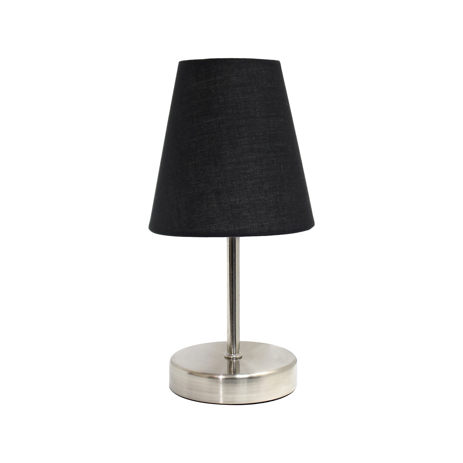 Creekwood Home Nauru Incandescent Table Lamp, Sand Nickel/Black (CWT-2007-BK)