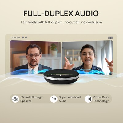 YeaLink SP96 Conference Speaker Phone with Digital Answering, Black (SP96 WITH DONGLE USB-C/A)