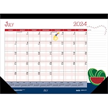 2024-2025 House of Doolittle Seasonal Holiday Depictions 22 x 17 Academic Monthly Desk Pad Calenda