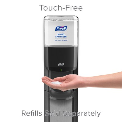 Purell Messenger ES 8 Automatic Floor Stand Hand Sanitizer Dispenser, Silver/Graphite (7318-DS-SLV)